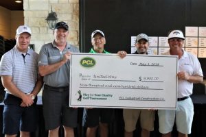 PCL presenting a check to United Way