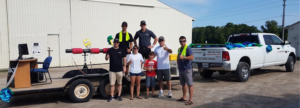 Superheat employees participating in a parade in Kincardine