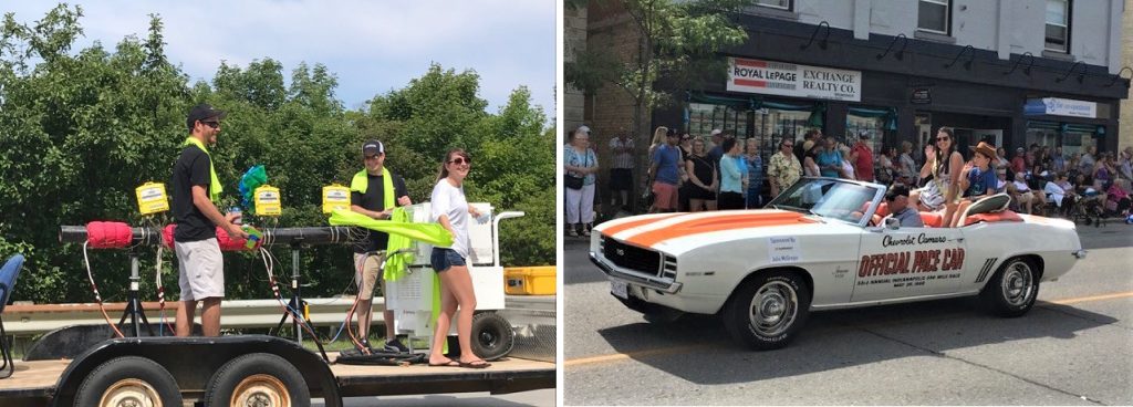 Superheat employees participating in a parade in Kincardine