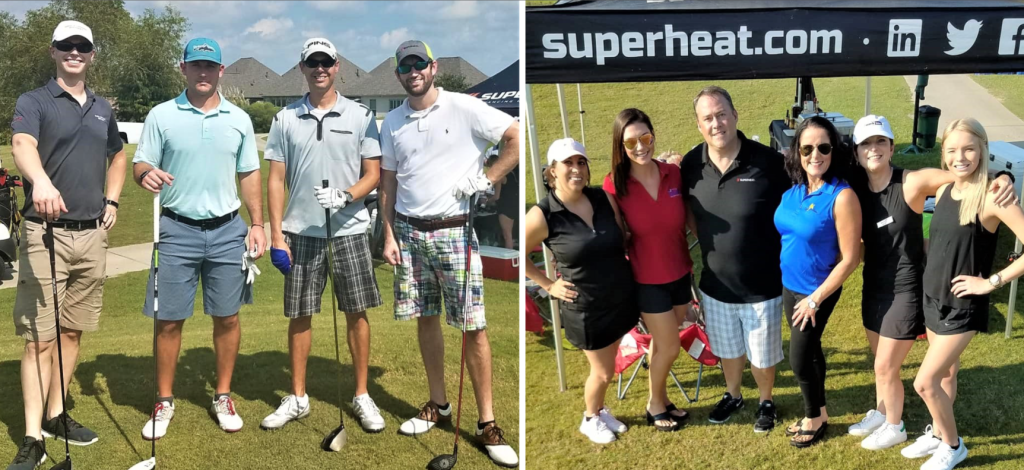 Superheat Employees at Shell Convent Charity Golf Tournament