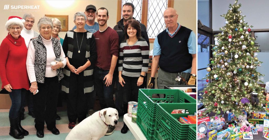 Superheat Employees and Christmas Drive