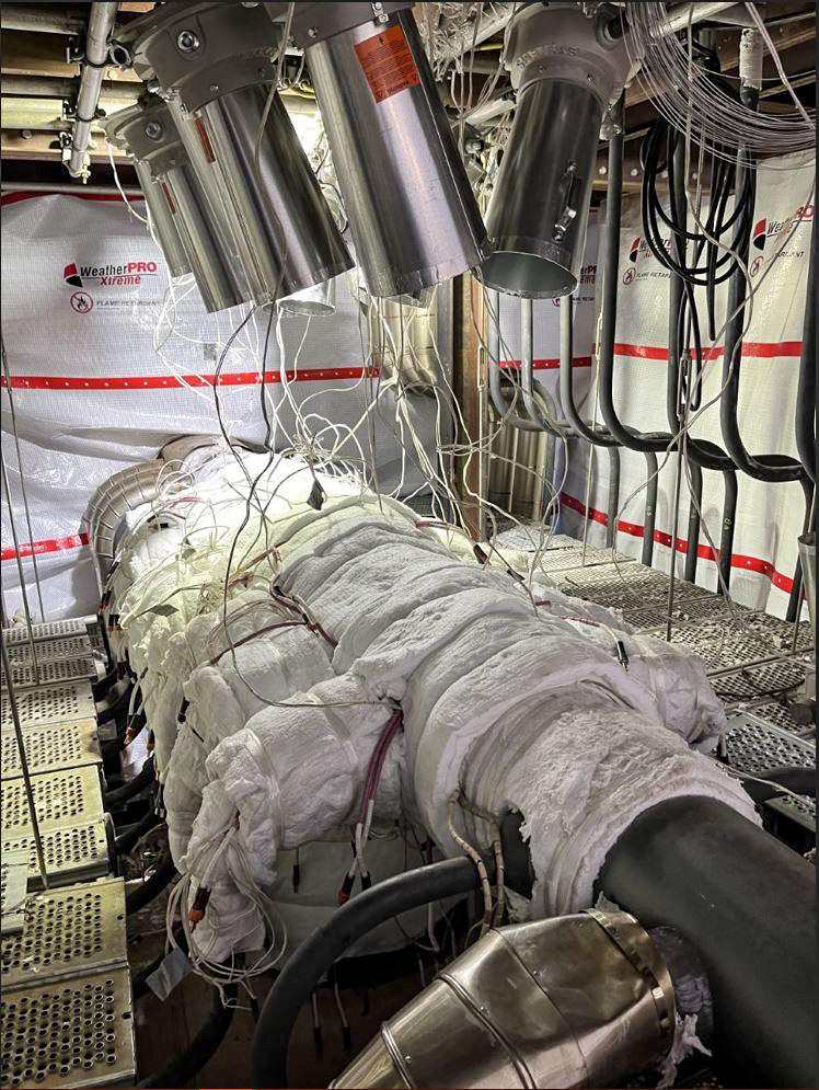 Superheat set up for onsite heat treatment solution anneal services