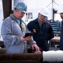 Superheat SmartWrap on-site heat treatment services being explained by a heat treatment technician.