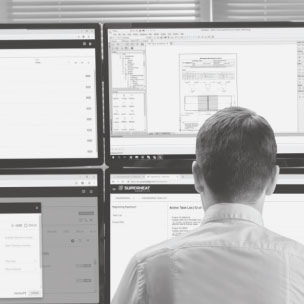 Engeineering developing post weld heat treatment services drawings.