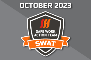 October SWAT winner for observing safety risks during on-site heat treatment services.