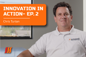 Innovation in Action - Chris Turton speaks on heat treatment set up.