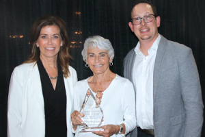 Becky Fair, Betty-Ann MacArthur, and Dylan Sayle at the Kincardine Chamber Community Achievement Awards